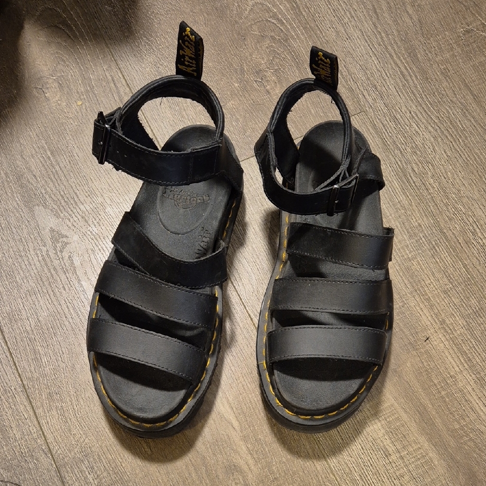 Womens Dr. Marten's Black Sandals